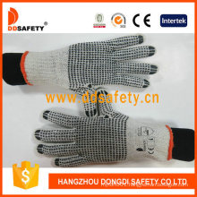 Knitted PVC Dotted Work Cotton Glove